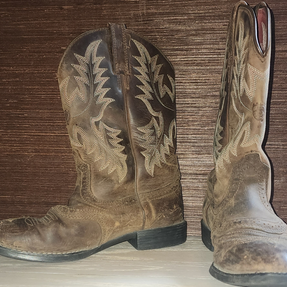 Cowboy Leather Working Boots